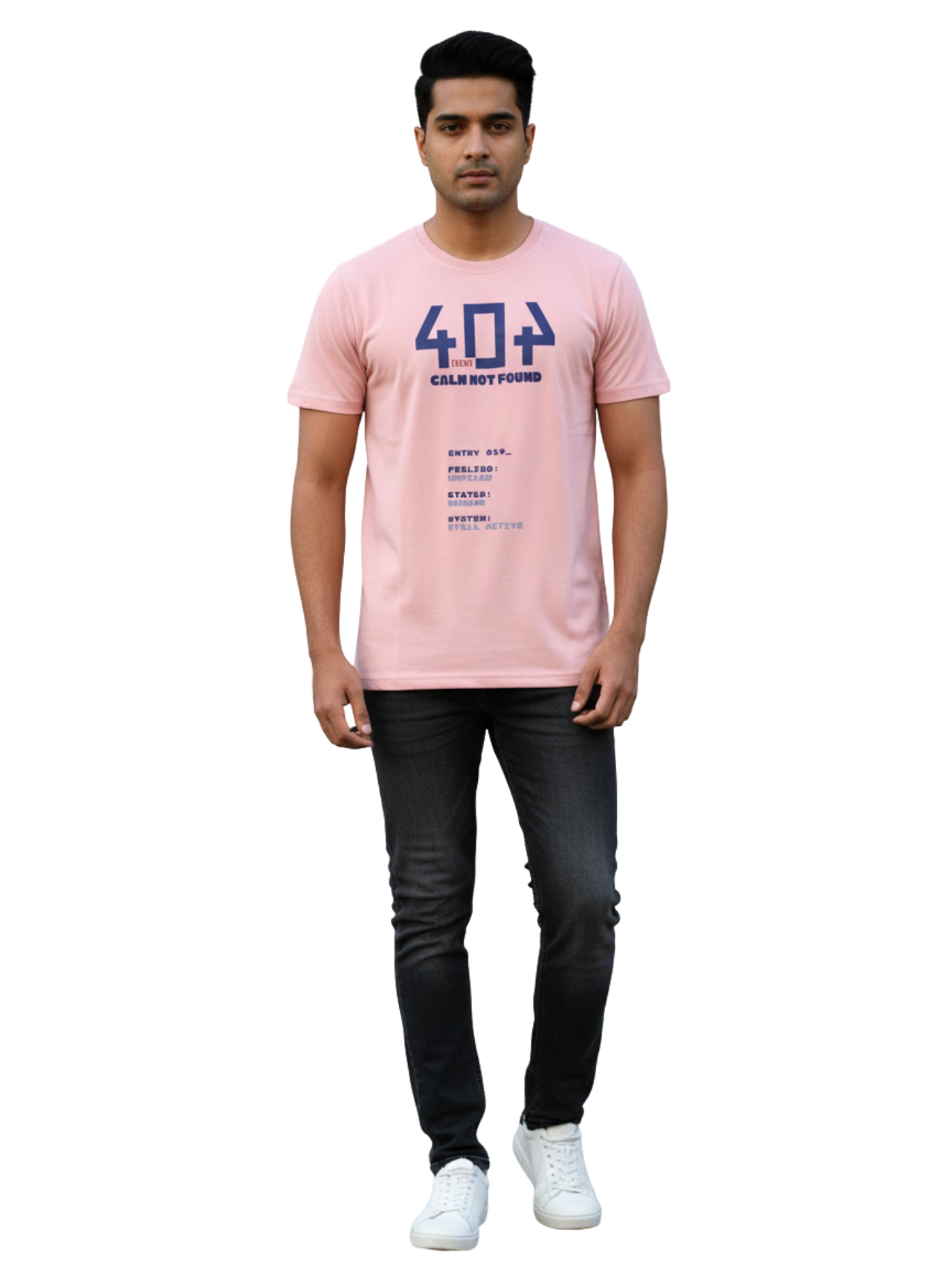 Dust Pink “System Error” T-Shirt