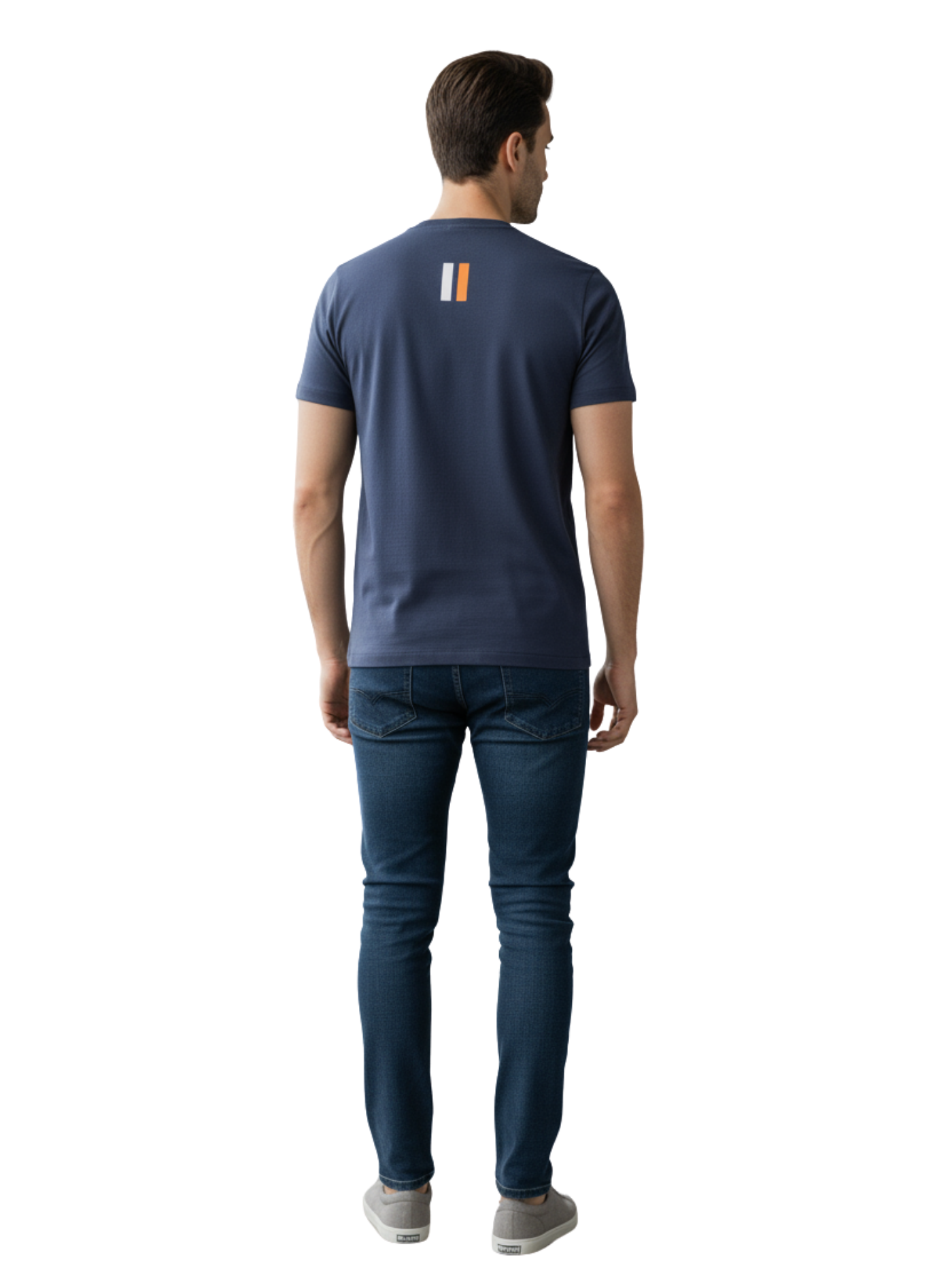 Blue "Unmoved Presence" T-shirt