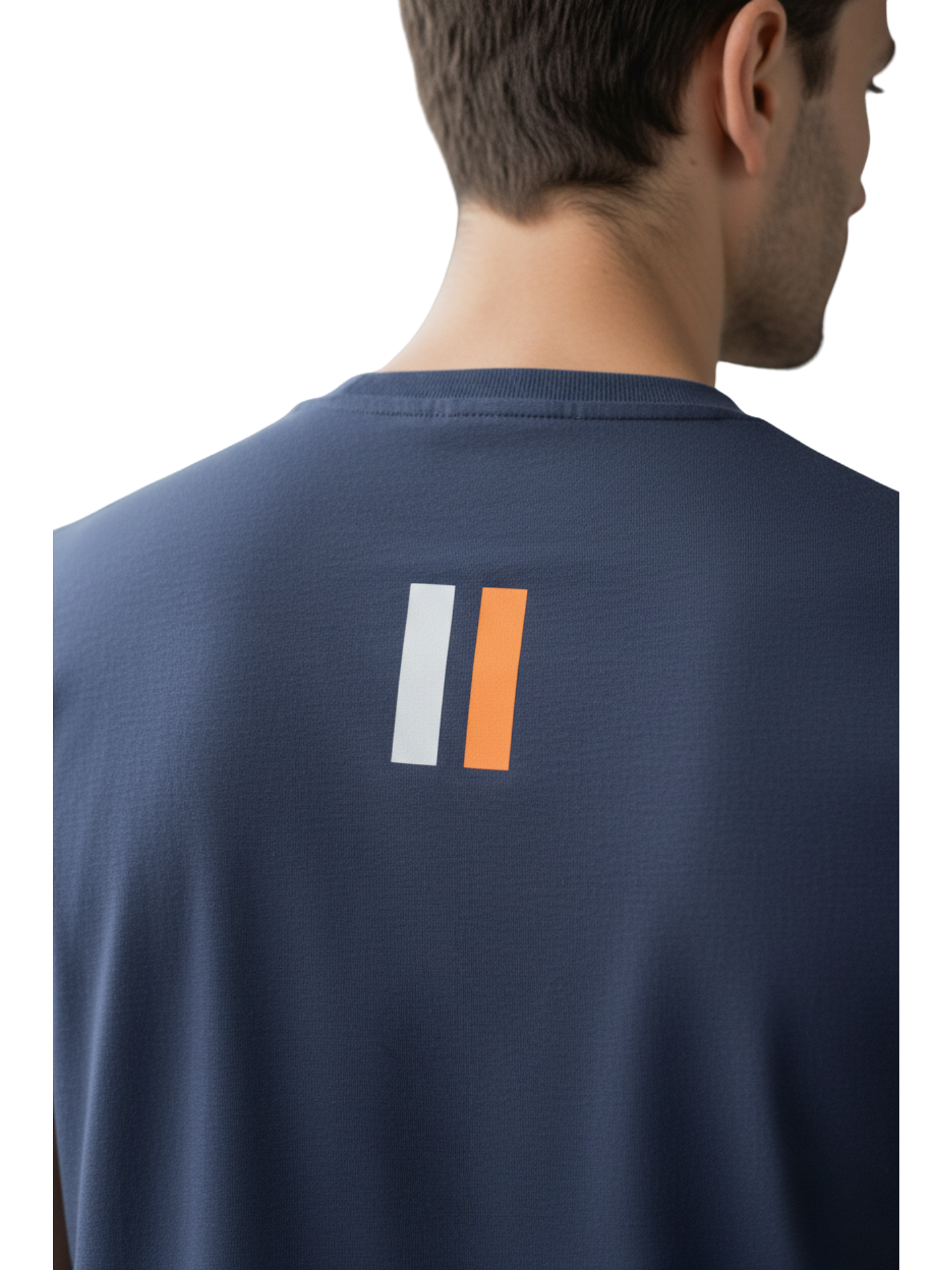 Blue "Unmoved Presence" T-shirt